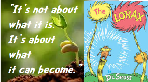 Sprouting seed, Lorax Cover 